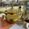 إبريق شاي نحاسي مطروق إيراني مصنوع يدوياً لوكس