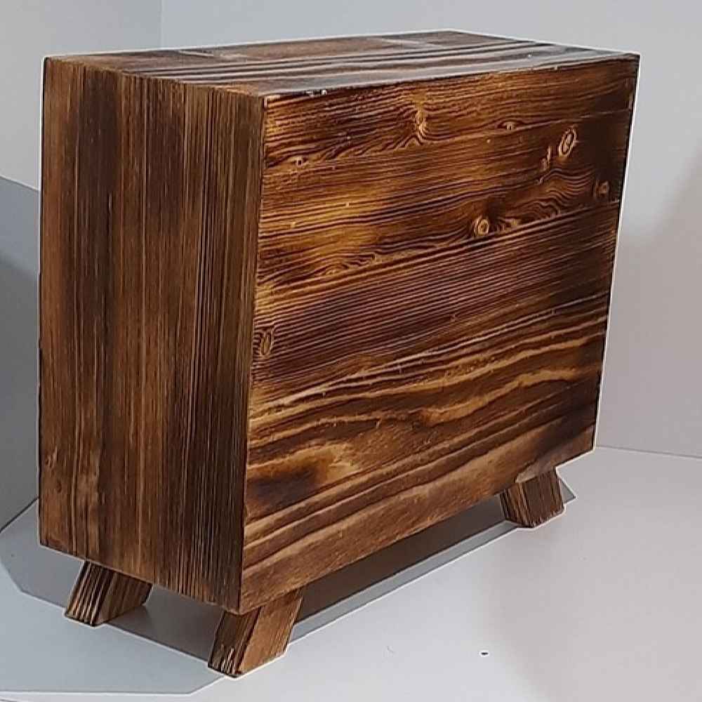 خزانة أدراج خشبية مع قاعدة و23 درج بلاستيكي