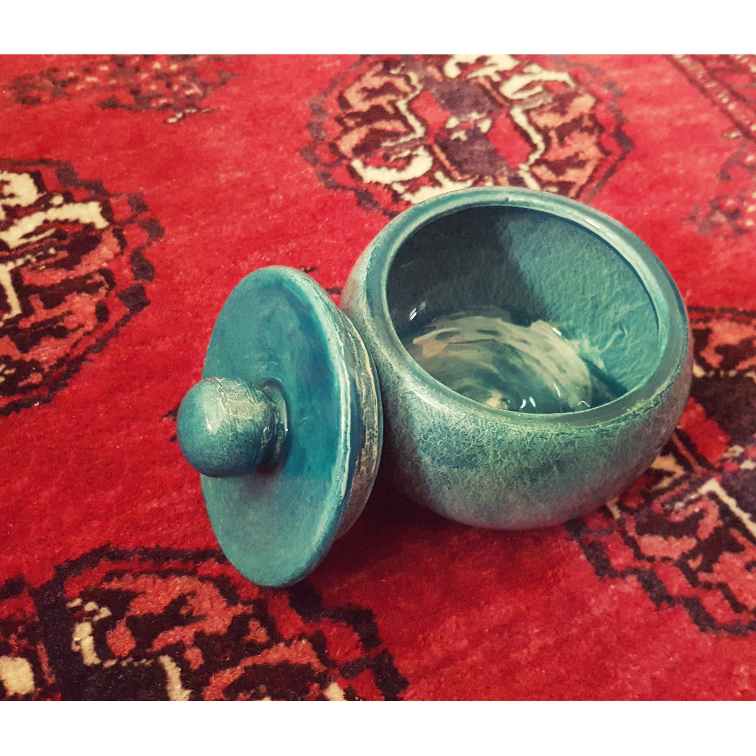 وعاء سكر سيراميك مع غطاء – نمط فني أفين