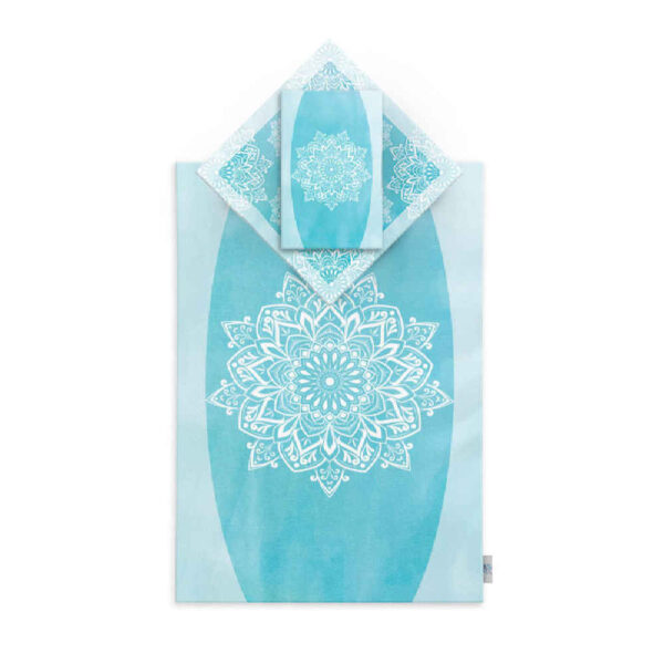 سجادة الصلاة الإسلامية الساجدة الخفيفة بالمخمل الأزرق