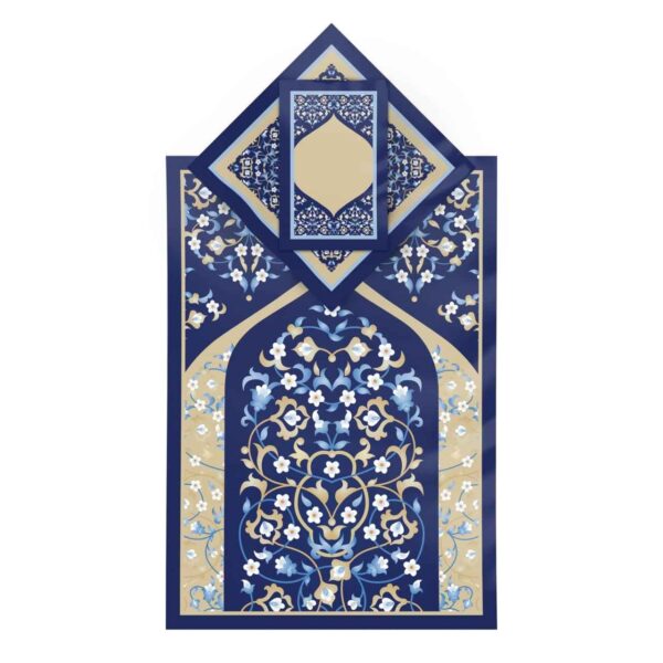 سجادة الصلاة الإسلامية المخملية الساجدة بأسلوب تقليدي