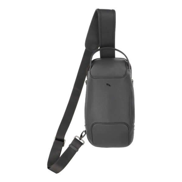 حقيبة كتف سحابية جلدية فاخرة مصنوعة يدويًا للرجال والنساء