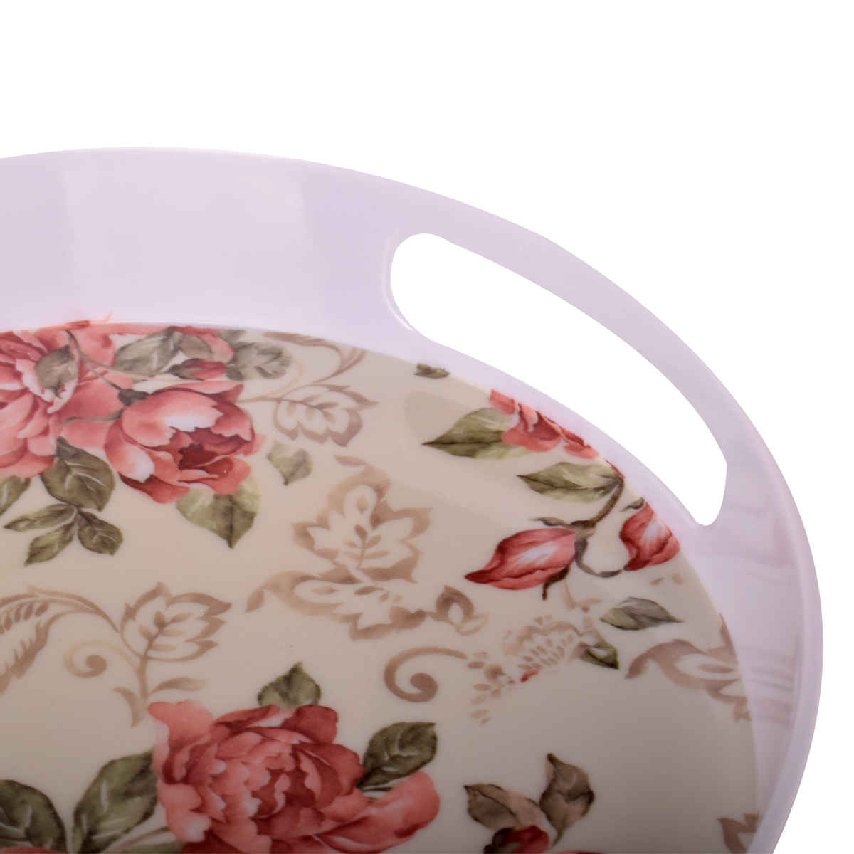 صينية ميلامين شكل دائري للاستخدامات المتعددة في المنزل