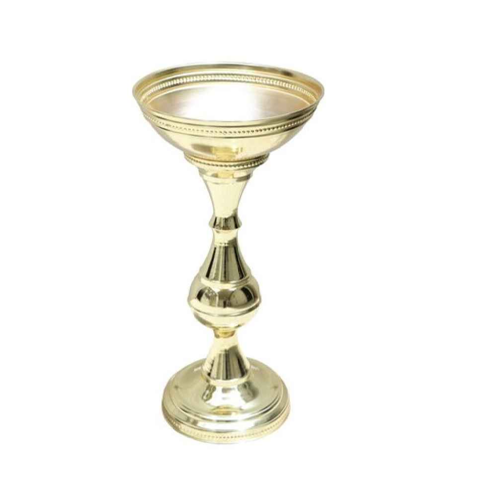 وعاء عرض معدني للأرضية للمكسرات والتوابل بنموذج ذهبي