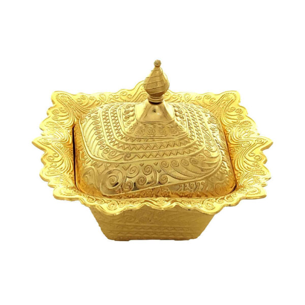 وعاء سكر مع غطاء معدني لوكس