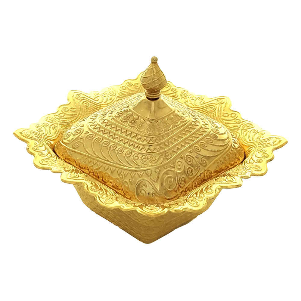 وعاء سكر مع غطاء معدني لوكس