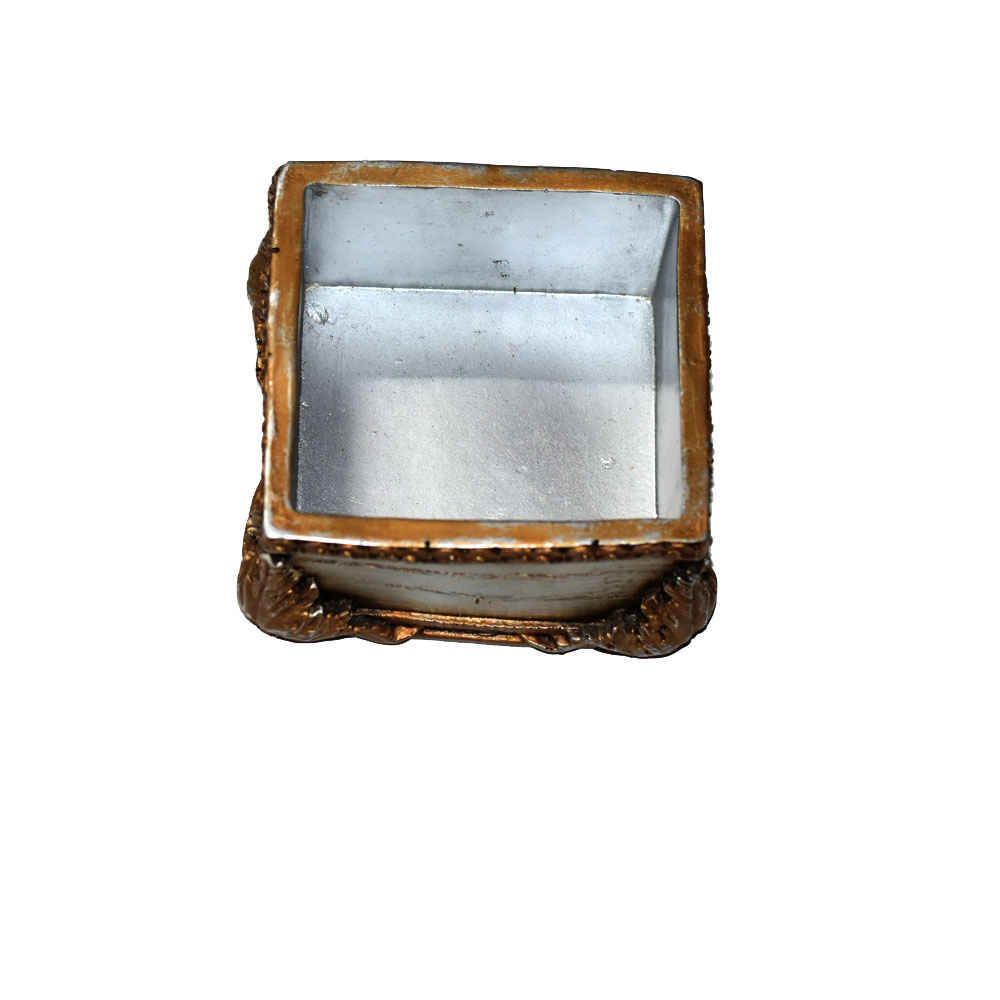 صندوق مجوهرات من البوليستر بإطار صور نموذج عتيق