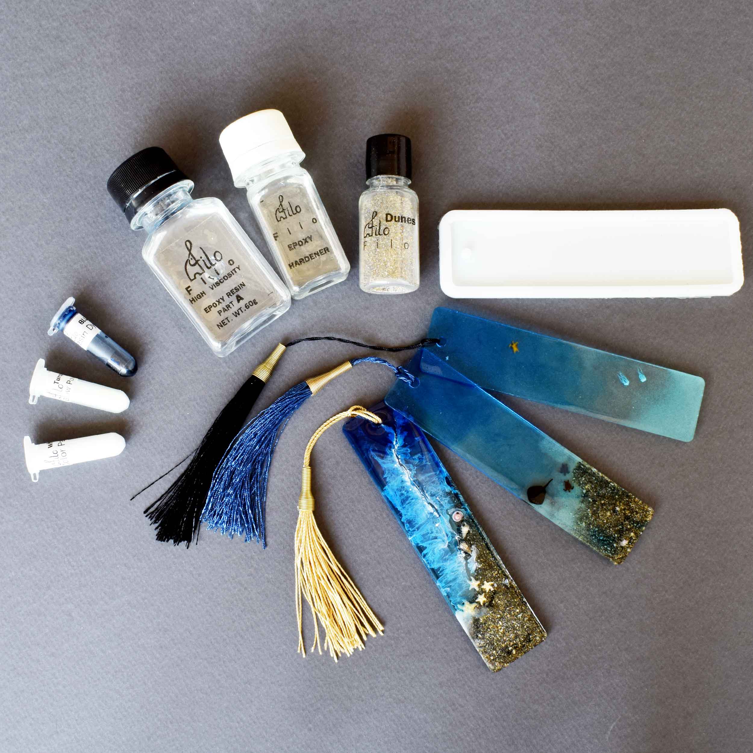 Resin Bookmark Making Kit with Mold Ocean Theme