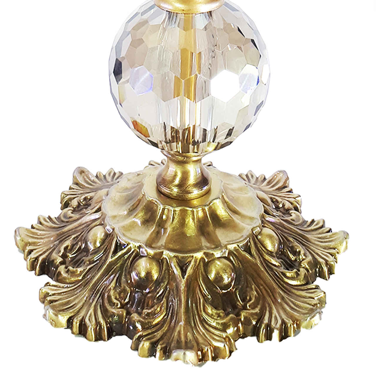 مصباح طاولة مزين بظلال من القماش المتدرج – ملكي