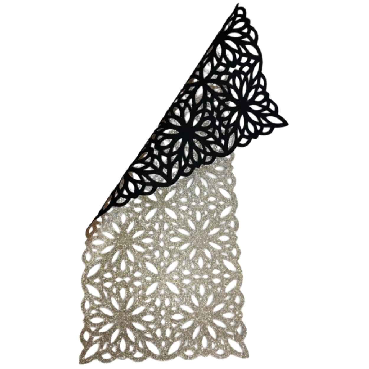 عداء طاولة من الجلد الصناعي بتصميم لامع شيك