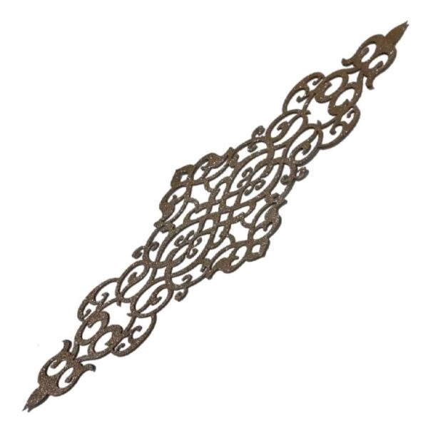 عداء طاولة من الجلد الصناعي بتصميم لامع دقيق