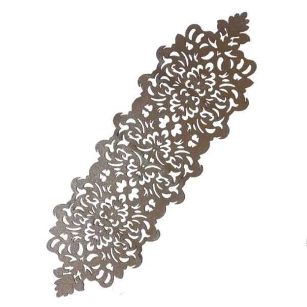 عداء طاولة من الجلد الصناعي بأسلوب لامع فاخر