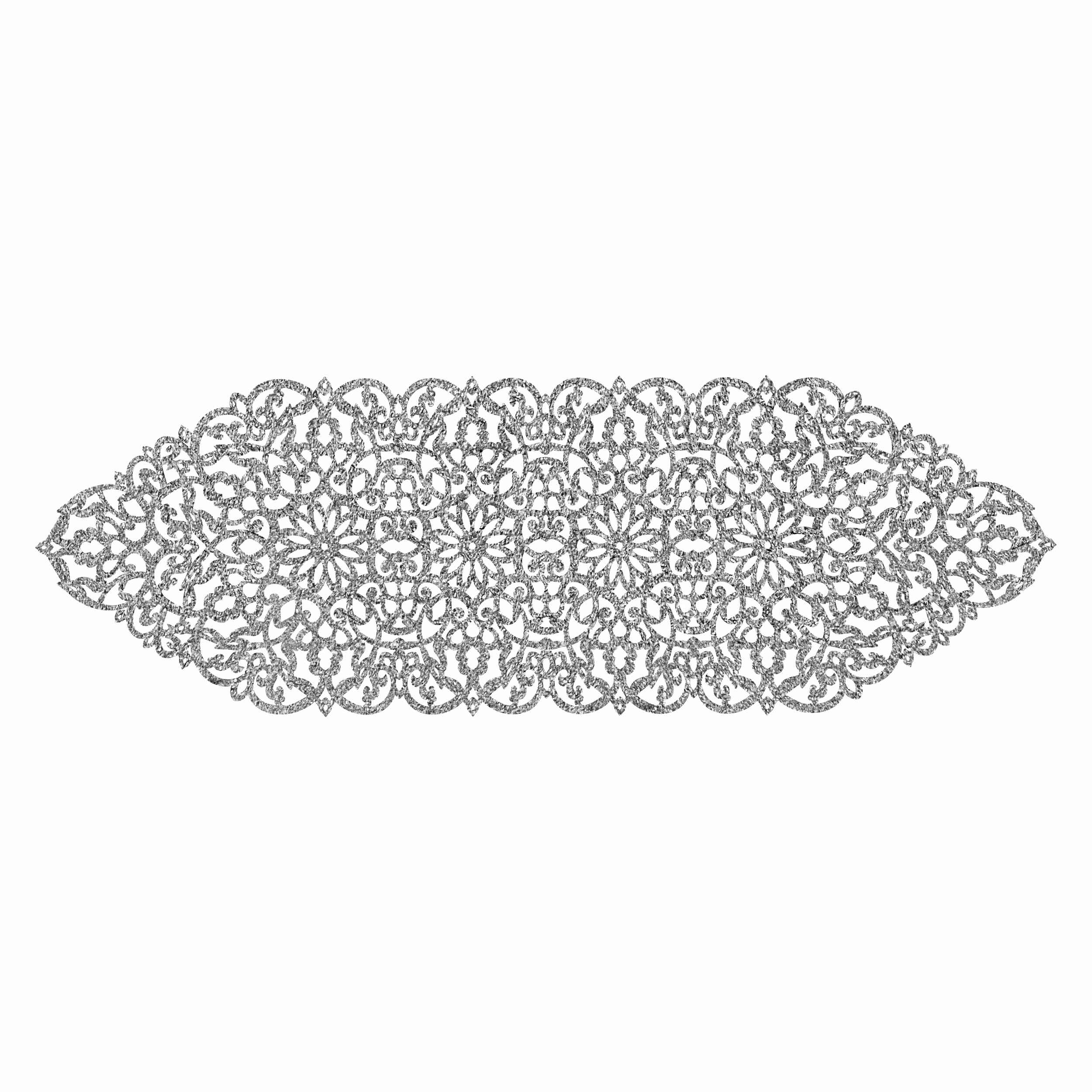 عداء طاولة من الجلد الصناعي بتصميم لامع عصري