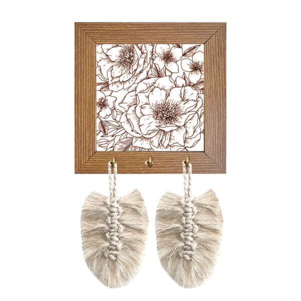 حامل مفاتيح جداري مزخرف ومصنوع يدويًا لمداخل المنزل