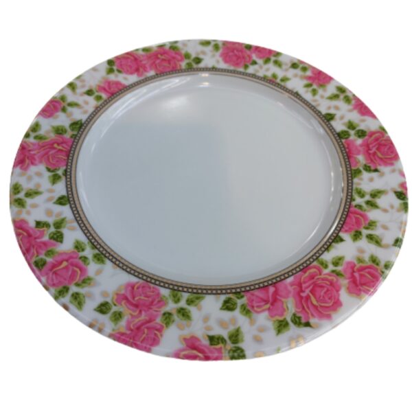 مجموعة أطباق ميلامين للاستخدام اليومي خفيفة الوزن لتقديم العشاء (عبوة تحتوي على 6 أطباق)