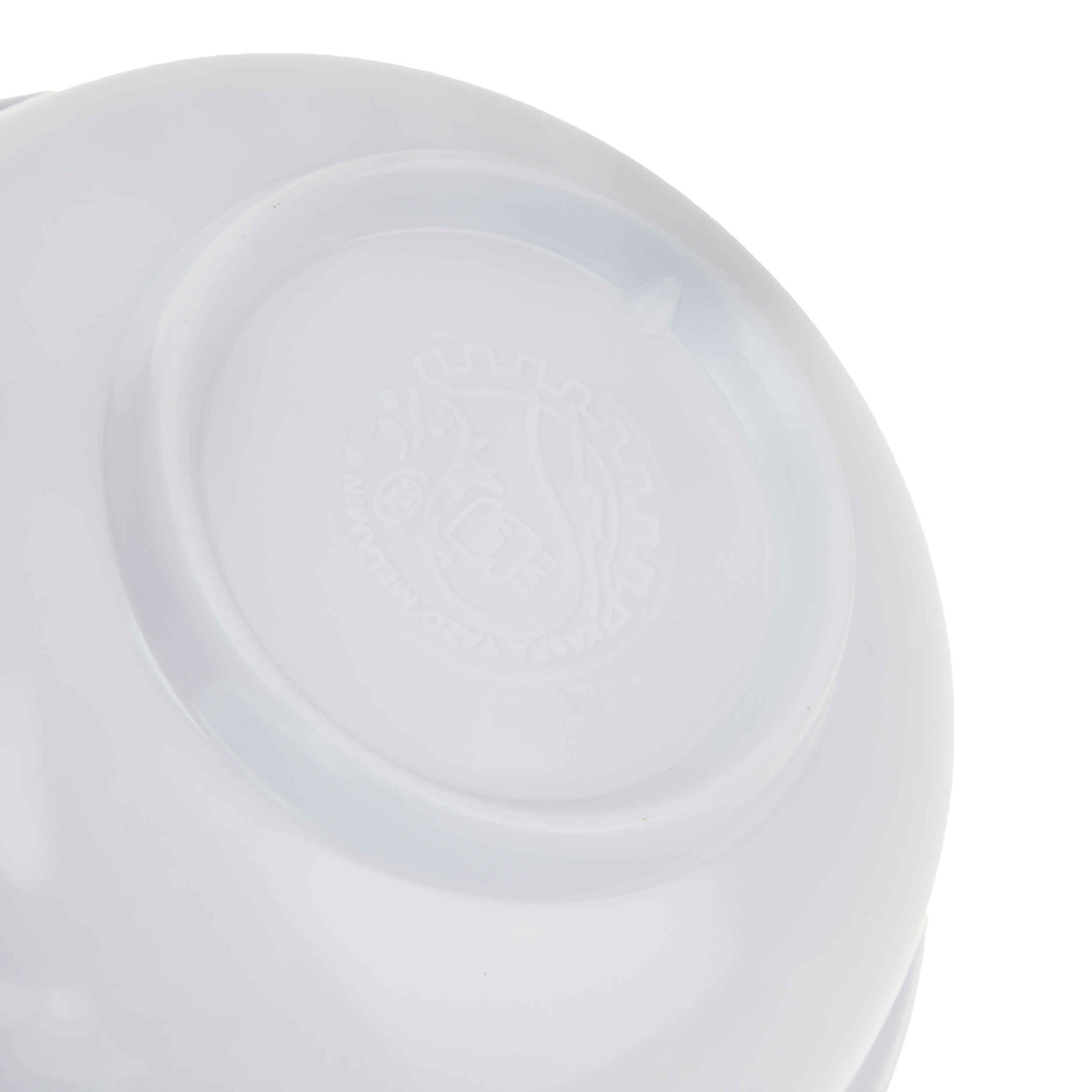 مجموعة أوعية عشاء ميلامين بيضاء، آمنة للغسل في غسالة الصحون – موديل هاني (مجموعة من 6)