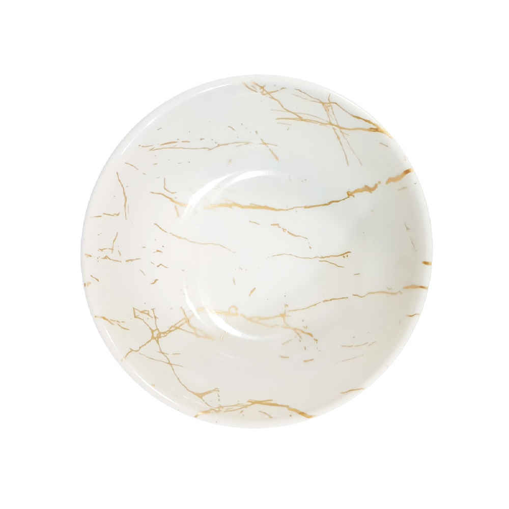 مجموعة أوعية عشاء ميلامين بيضاء، آمنة للغسل في غسالة الصحون – موديل هاني (مجموعة من 6)