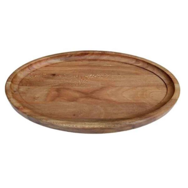 صينية خشبية بيضاوية على الطراز الريفي – نموذج "بسيط"