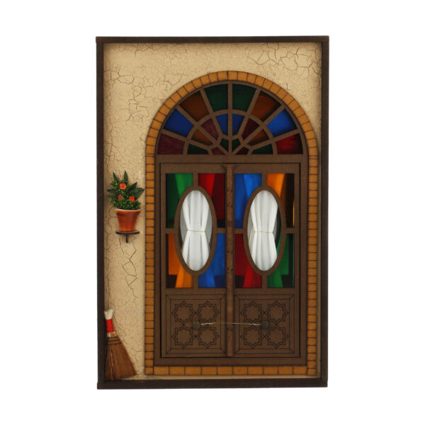 حامل مفاتيح حائط خشبي بتصميم كوخ تقليدي