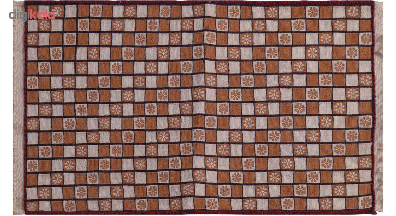 سجاد كليم إيراني من الصوف مصنوعة يدويًا بنقش هندسي في سيرجان