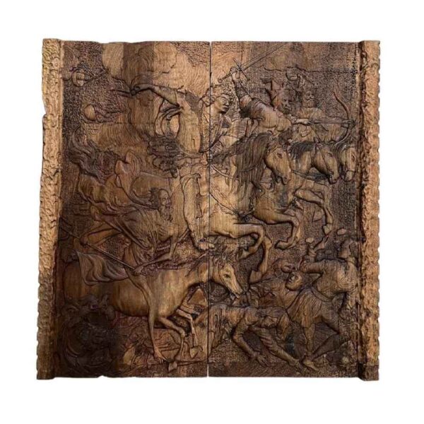 لوحة لعبة الطاولة من الخشب المنحوت باليد بتصميم فن النهاية