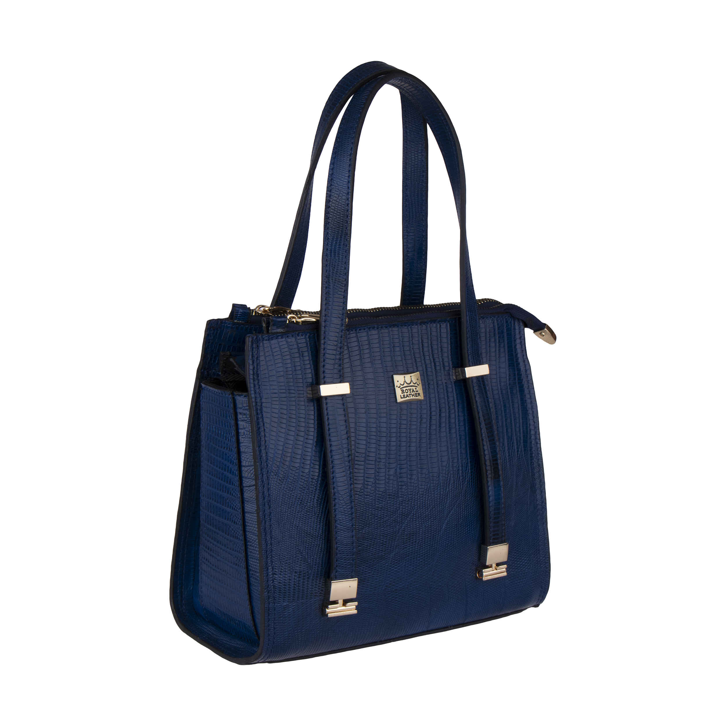 حقيبة بوليتو جلدية مصنوعة يدويًا بمقبضين