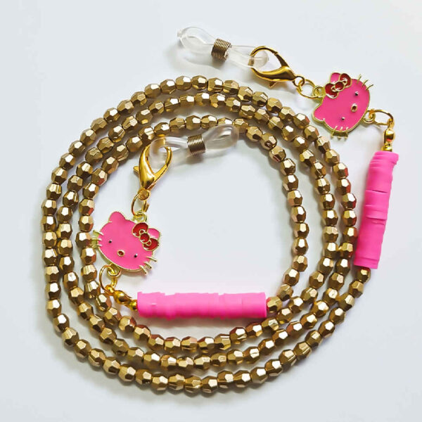 سلسلة نظارات بالخرز – أنيقة وعملية بتصميم هالو كيتي