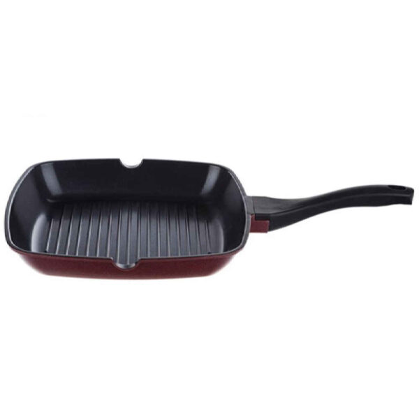 مقلاة من الحديد الزهر للتخييم والشواء في الهواء الطلق – 28 سم