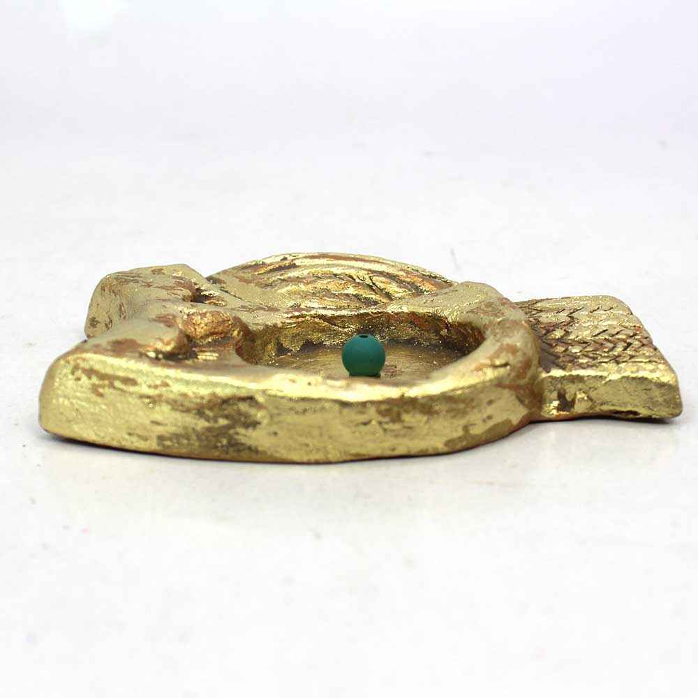 حامل بخور فخاري مصنوع يدويًا – تصميم بومة