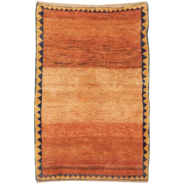 سجاد جابيه إيراني أصيل من الصوف محبوك يدويًا في فارس أحمر الطوب