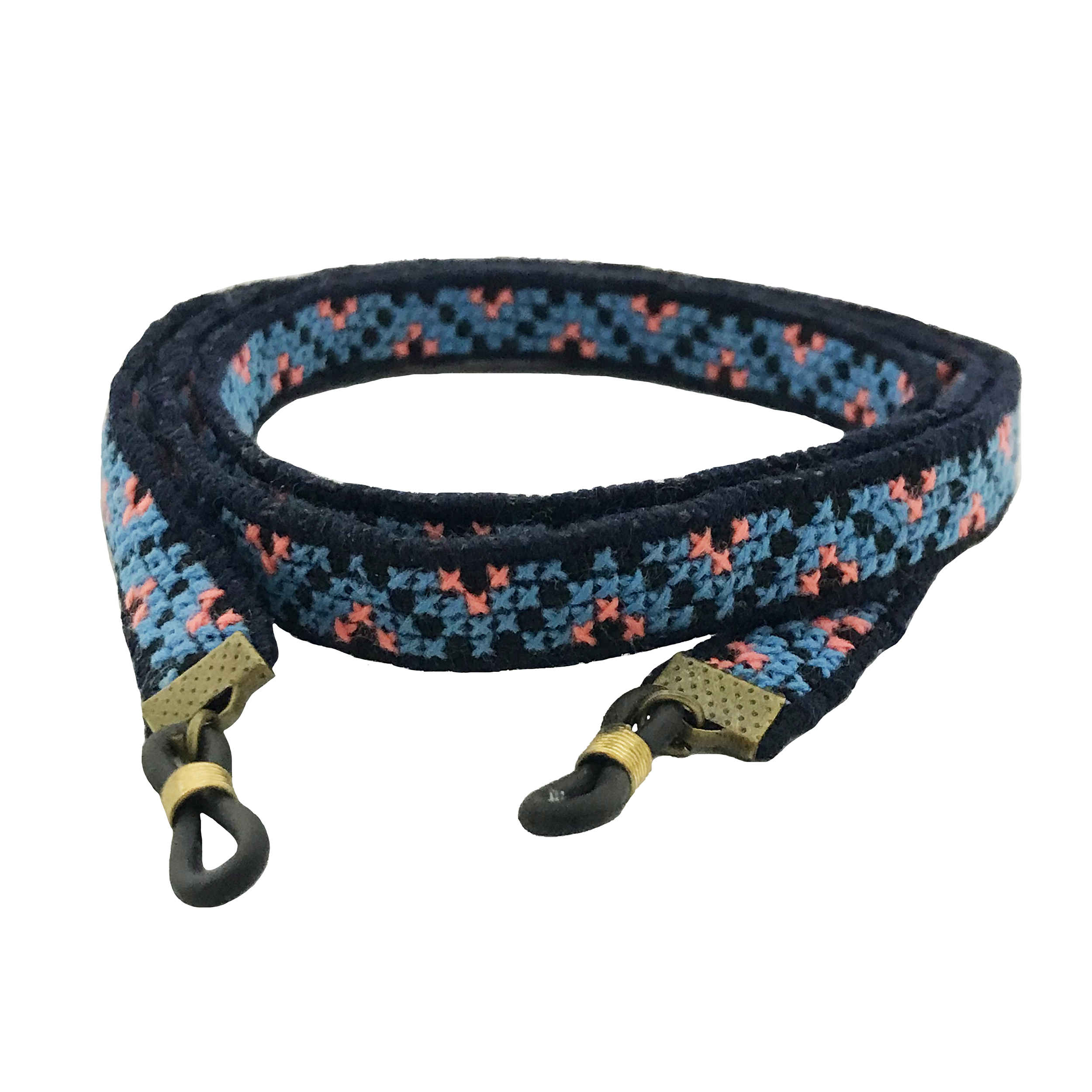 حزام نظارات مصنوع يدويًا – تطريز بلوشي معقد