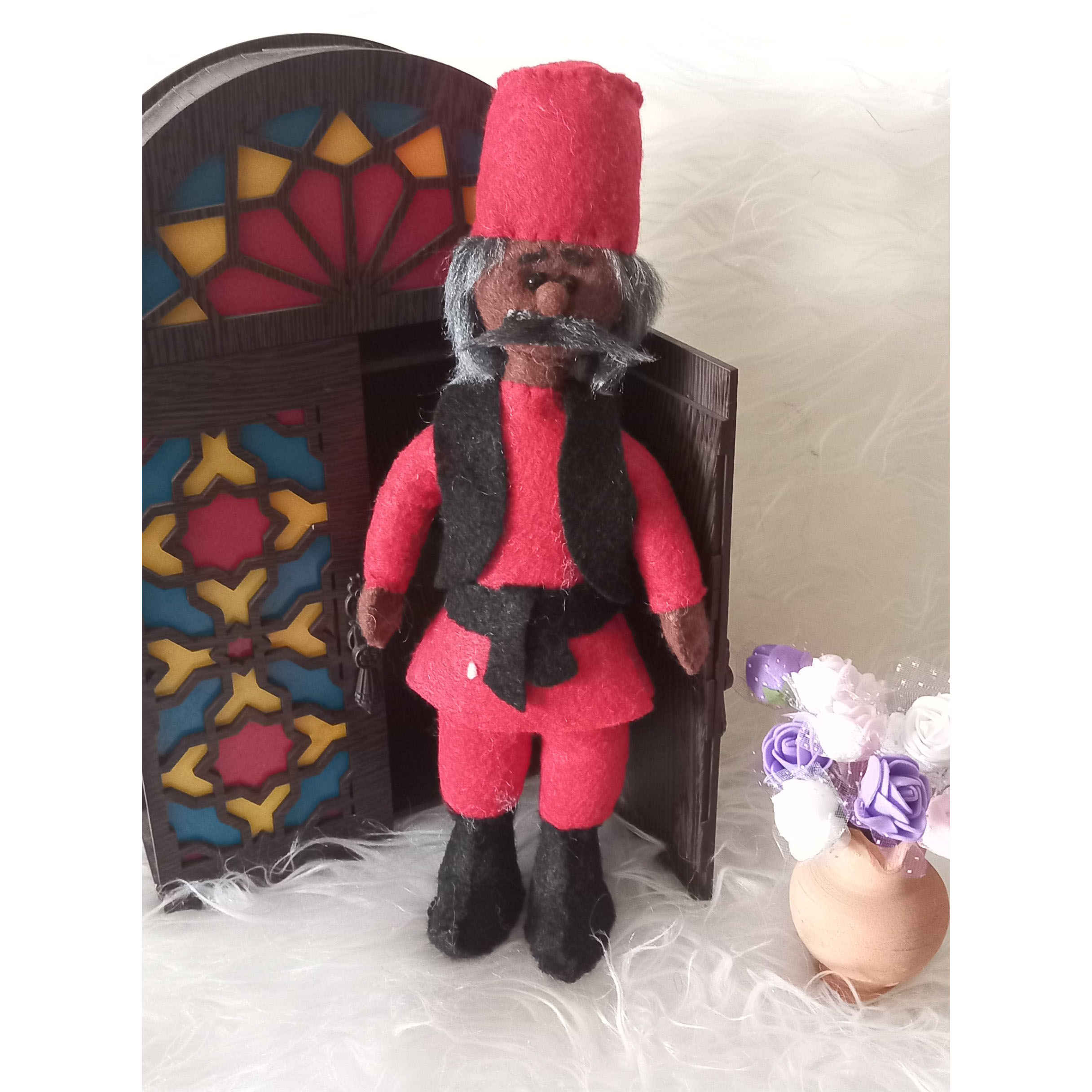 دمية قماشية حاجي فيروز – مثالية لنوروز السنة الفارسية واحتفالات هافت-سين