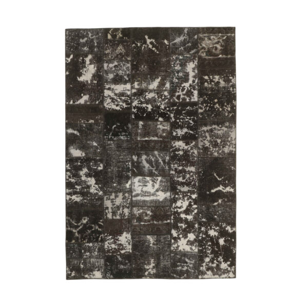 سجادة مرقعة إيرانية قديمة محبوكة يدويًا بنمط الظل