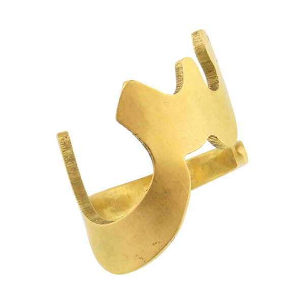 خاتم الختم النحاسي الإيراني للنساء بتصميم حرف