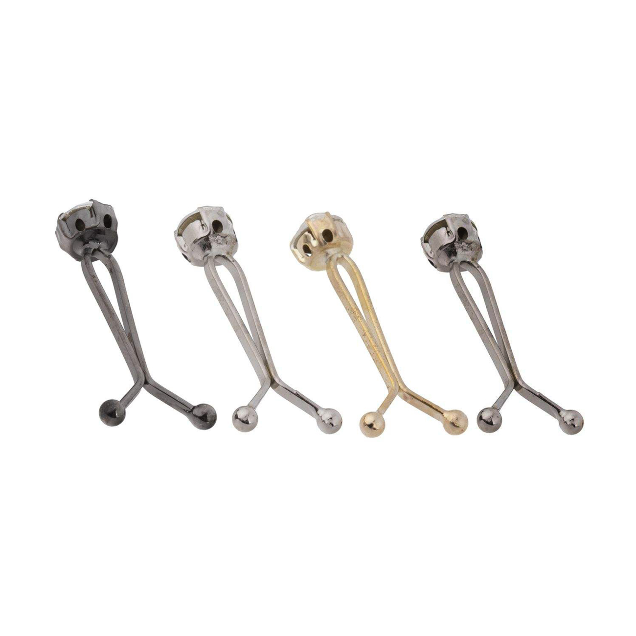 دبابيس حجاب على شكل حرف U بدون تعرج للنساء المسلمات (4 قطع)