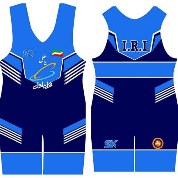سترة مصارعة إيرانية للرجال بدون أكمام - فريق ملي