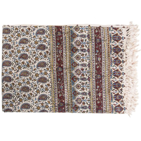 مفرش الطاولة الإيراني: طباعة كلامكاري التقليدية في إصفهان اي بلو