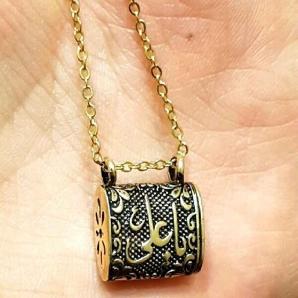 قلادة فولاذية بحرز الإمام جواد (ع) إسلامية مع سلسلة