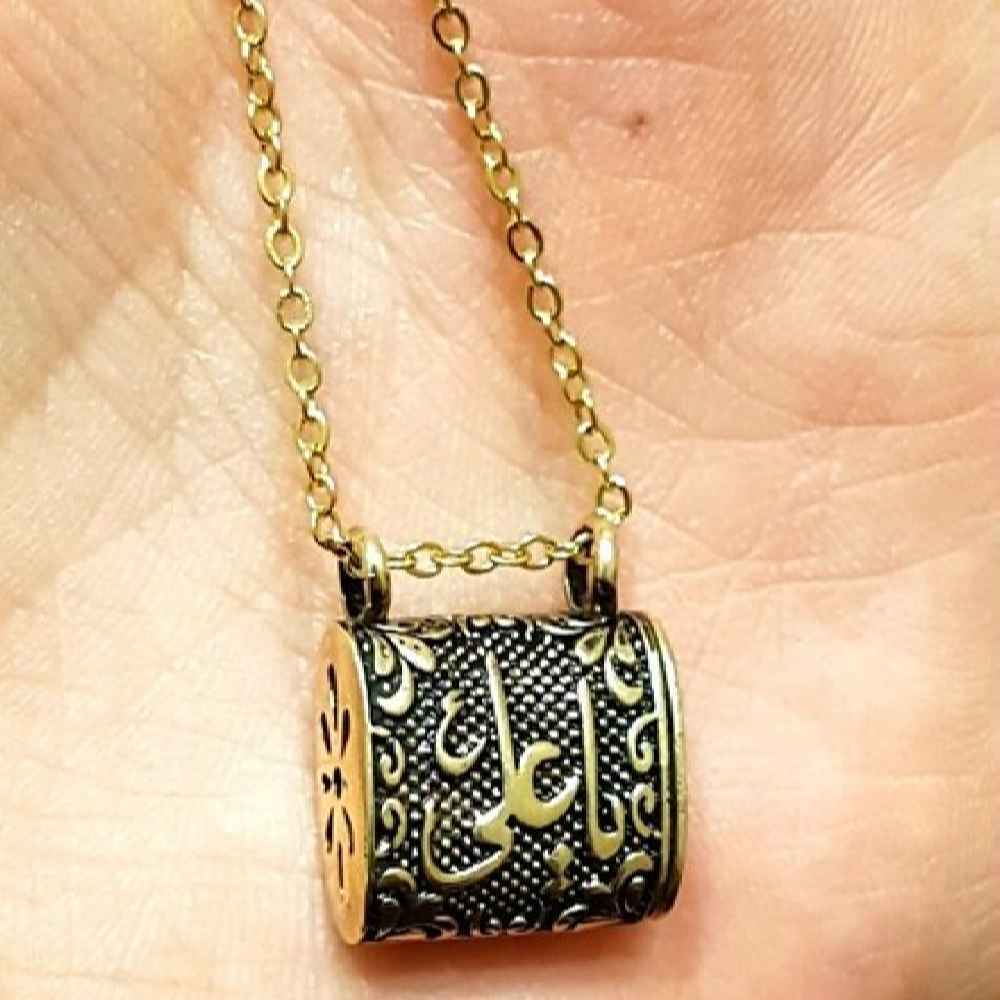 قلادة فولاذية بحرز الإمام جواد (ع) إسلامية مع سلسلة
