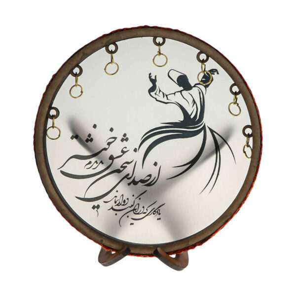 طقم نموذج ماكيت: نسخة من آلة الدف الإيرانية مع خط عربي