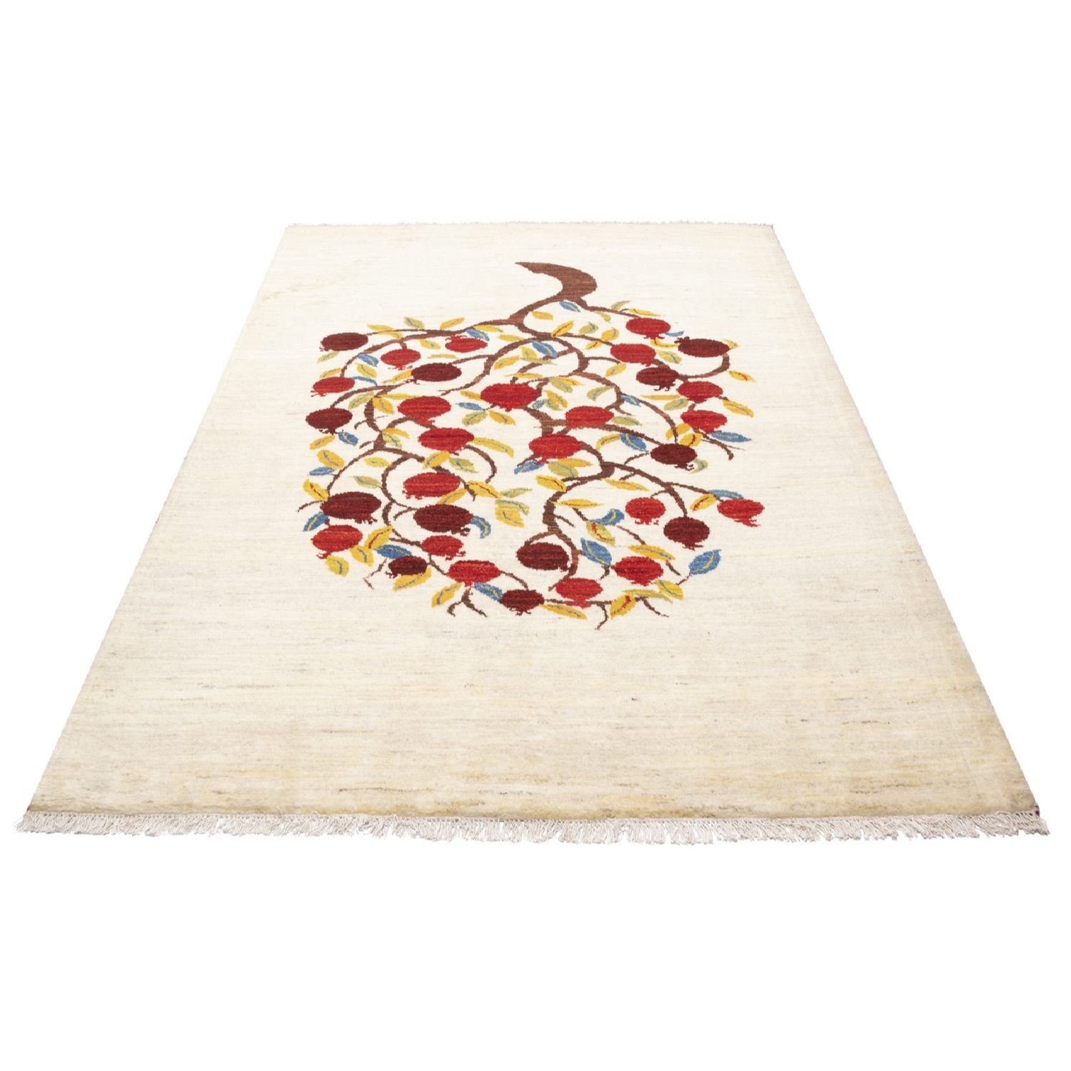 سجاد جابيه إيراني من الصوف محبوك يدويًا في فارس الرمان