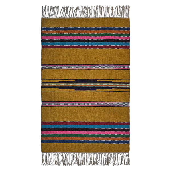 سجادة جاجيم إيرانية منسوجة في لرستان بخطوط بنية