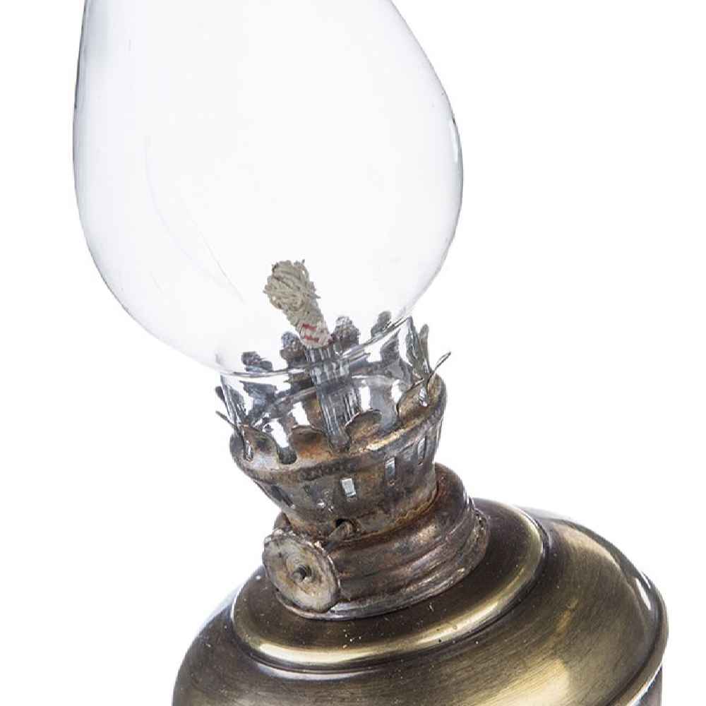 مصباح كيروسين إيراني بنمط فينتاج مع قاعدة معدنية