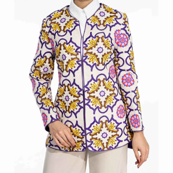 مانتو إيراني بقصة تقليدية من قماش القطن للنساء