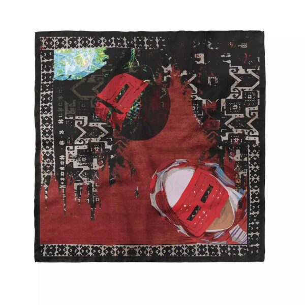 وشاح إيراني صغير مستوحى من نمط النساء الجنوبيين الإيرانيين