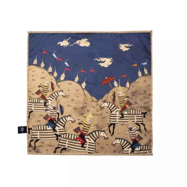 وشاح صغير إيراني للنساء فاخر ونمط زاهي رزم