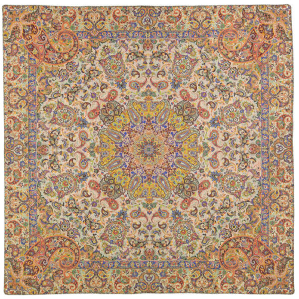 غطاء طاولة تيرمه إيراني فاخر بنقشة زهرية أرغوا