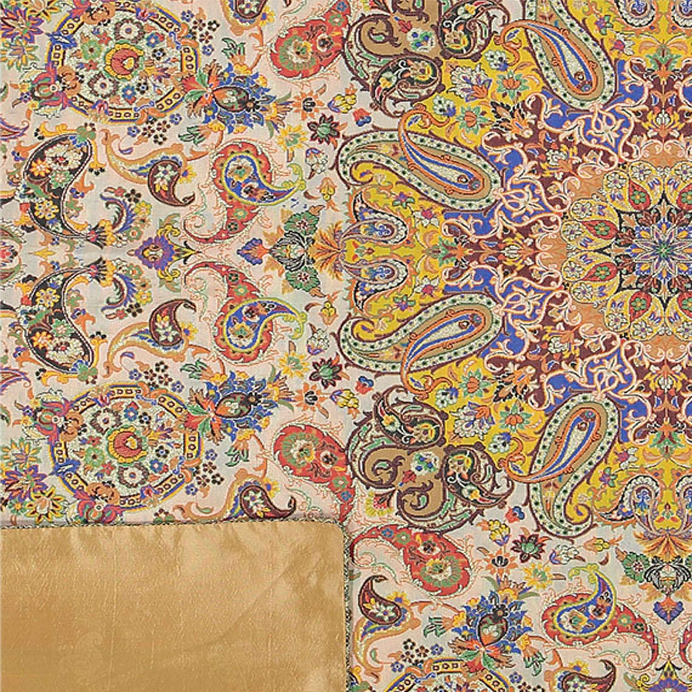 غطاء طاولة تيرمه إيراني فاخر بنقشة زهرية أرغوا