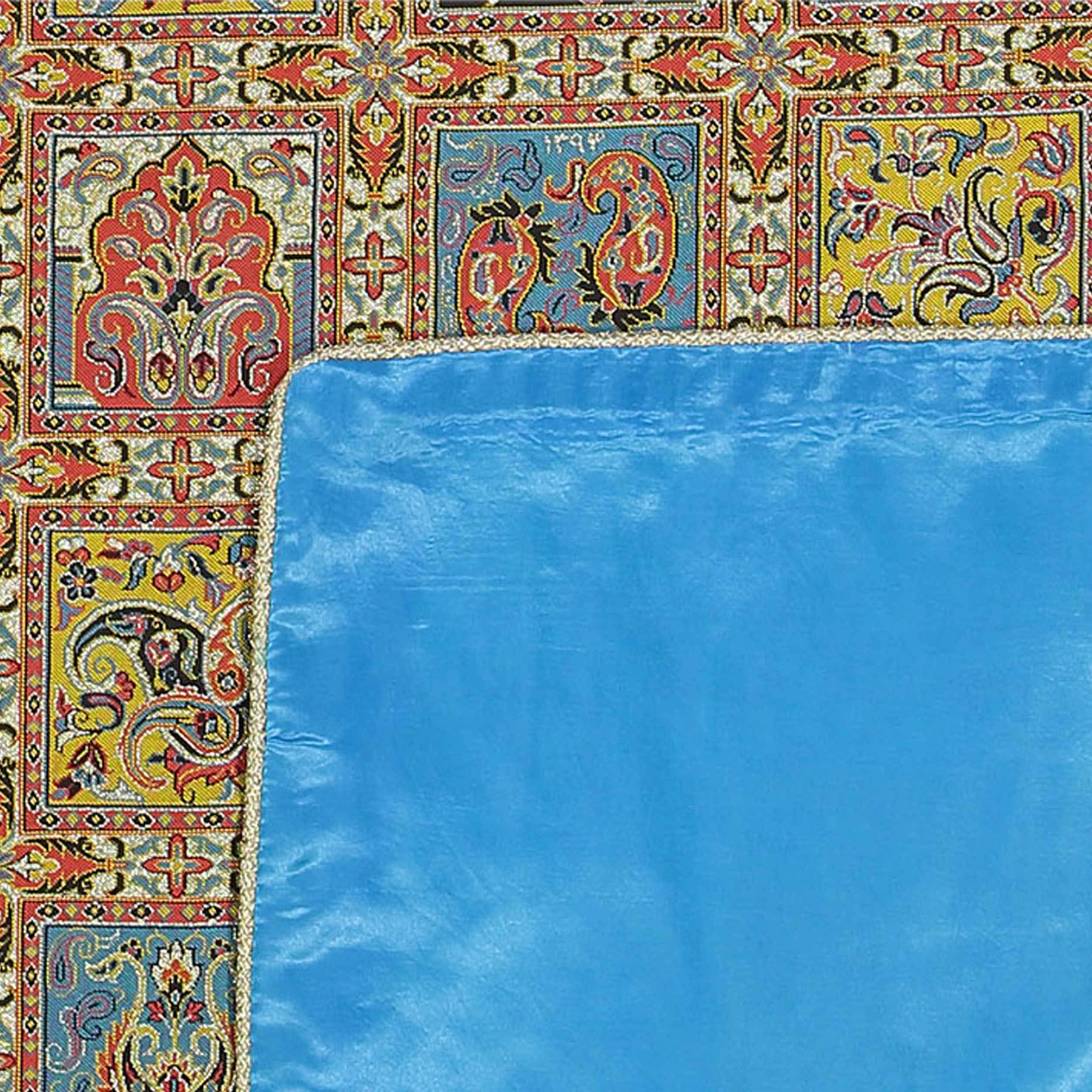 غطاء طاولة تيرمه إيراني فاخر بنقشة زهرية بختياري