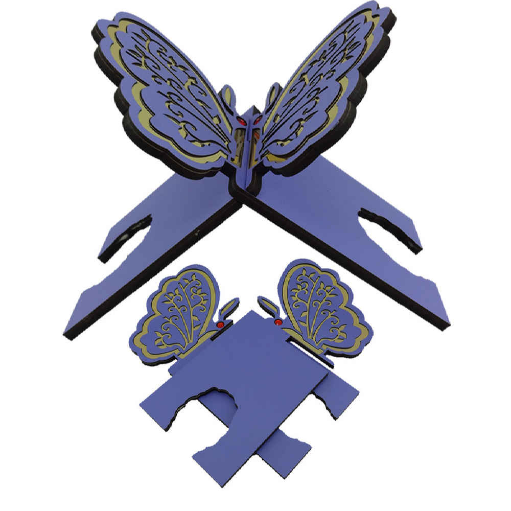 رَحْل خشبي قابل للطي للقرآن بتصميم فراشة